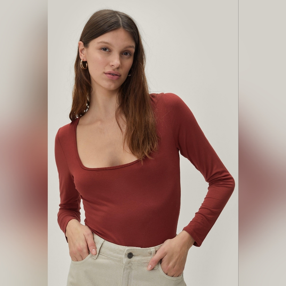 Nasty Gal Square Neck Bodysuit